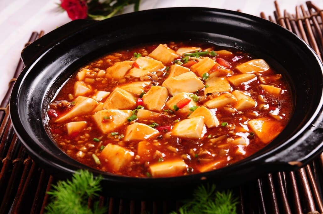 Sichuan mapo tofu